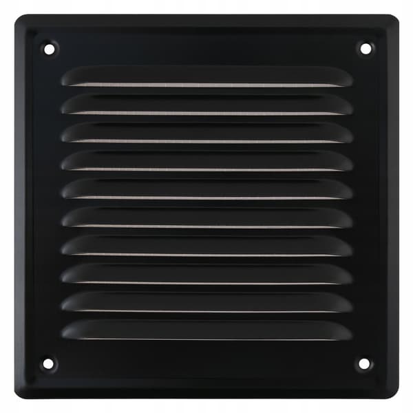 Malet metalgitter 14x14 skruet SORT