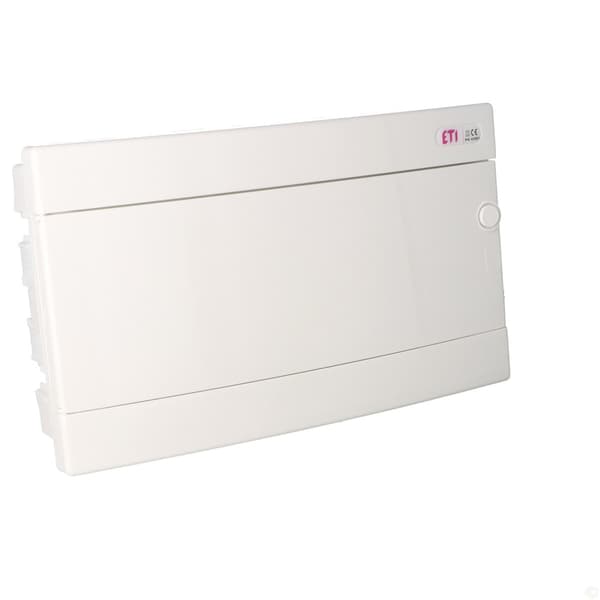 Infälld fördelningscentral 18 moduler IP40 vit dörr ECM18PO-s