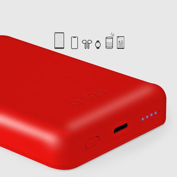 5000 mAh MagSafe Powerbank - Röd