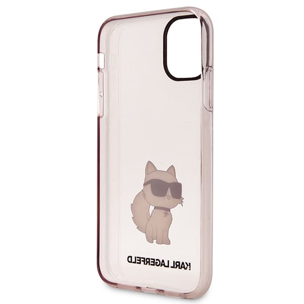Karl Lagerfeld Ikonik Choupette-etui til iPhone 11 / Xr, lyserød