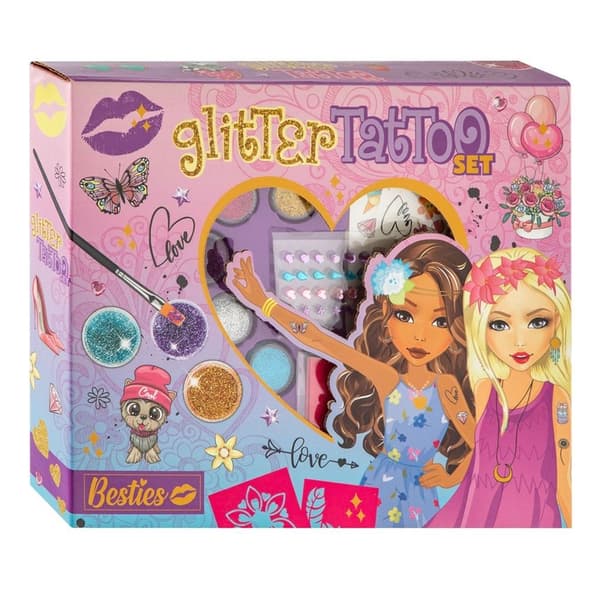 Glitter tatoveringssæt