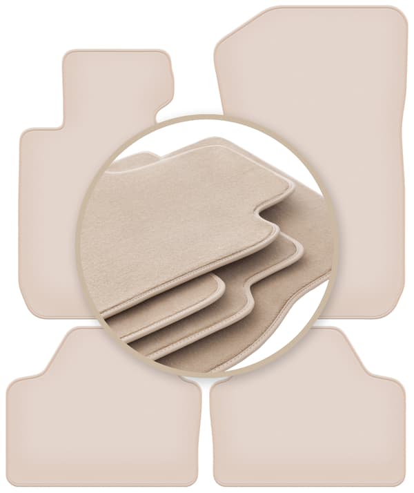 PREMIUM beige gulvmåtter til: BMW X1 E84 xDrive 2004-2011