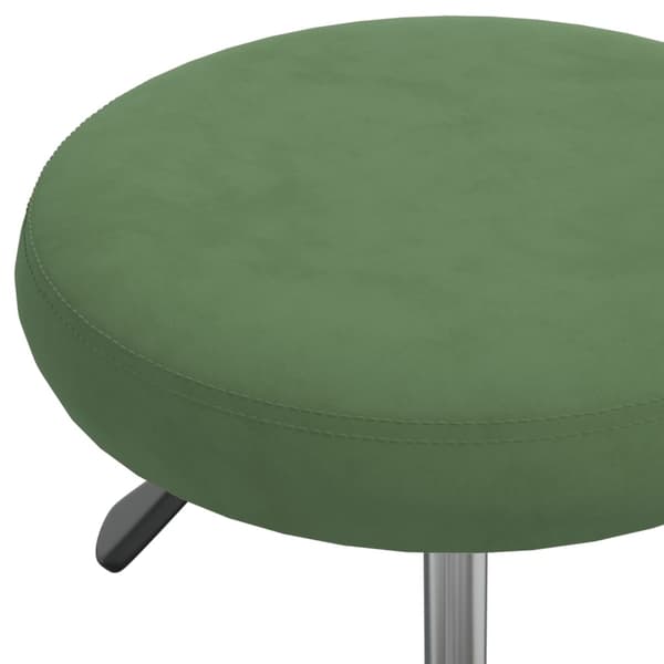 vidaXL Matstol, mörkgrön, klädd i sammet