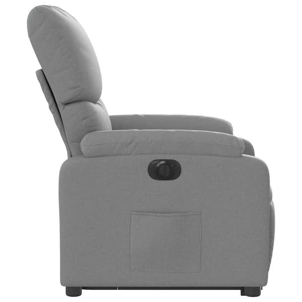 vidaXL Elektrisk lyftande massagefåtölj ljusgrå