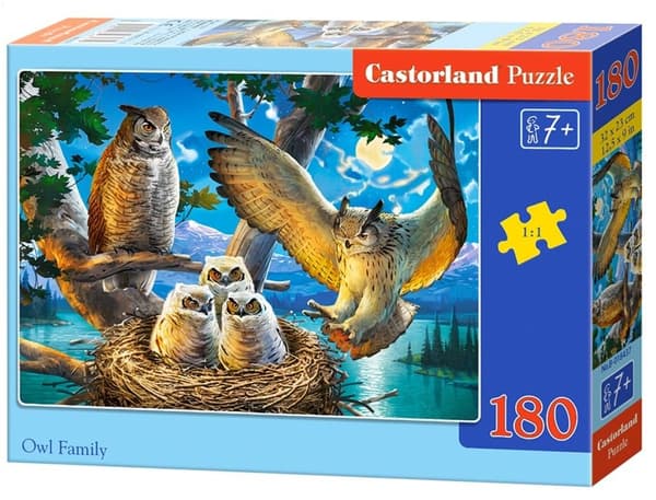 Puzzle 180 Pöllöperhe CASTOR