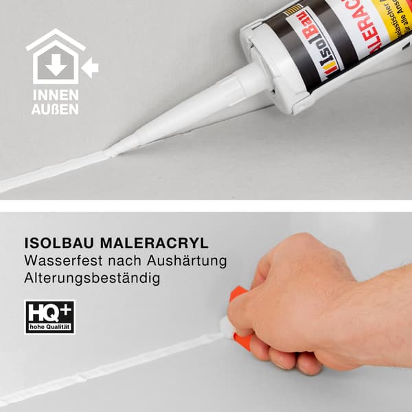 IsolBau Vit Målning Akryl Maleracryl 8 x 300ml
