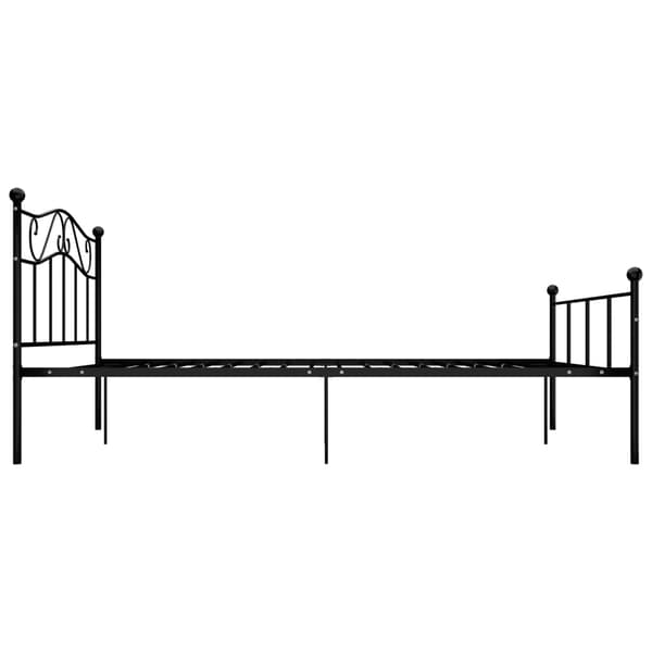 vidaXL sengestel sort metal 140 x 200 cm