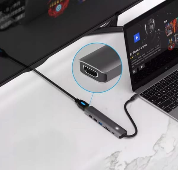 HUB 7-i-1 HS-HC703 adapter