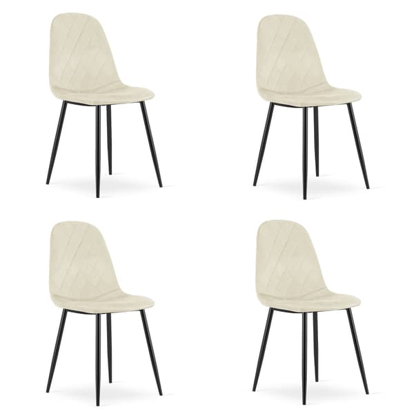 ASTI stol - beige velour x 4
