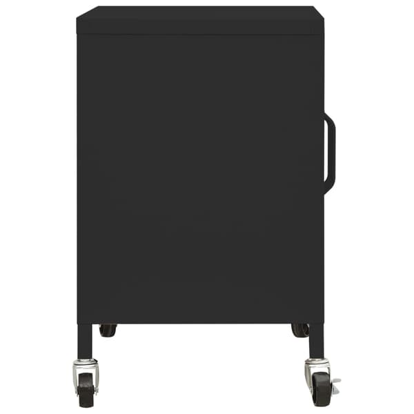vidaXL skab, sort, 60x35x56 cm, stål