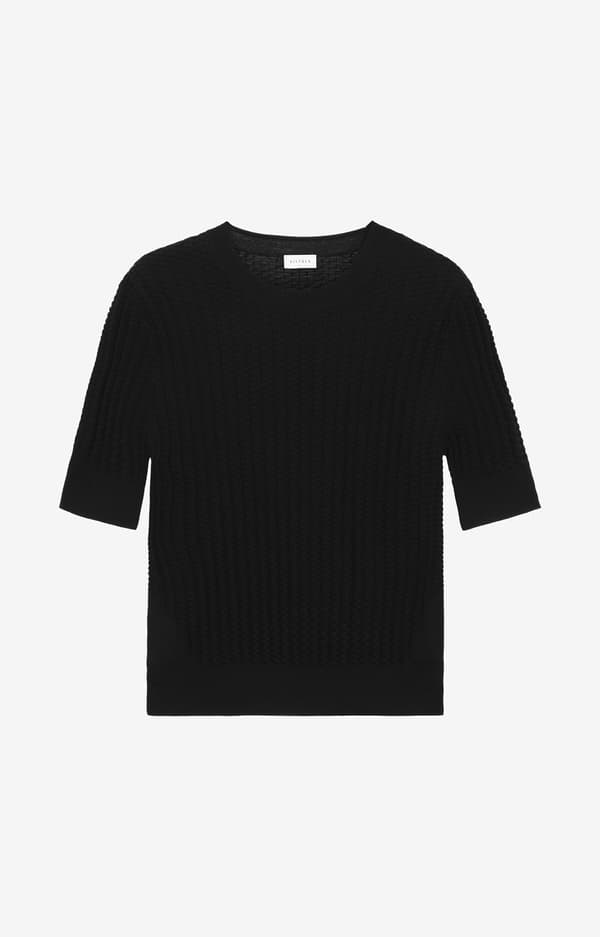 Stickad t-shirt S