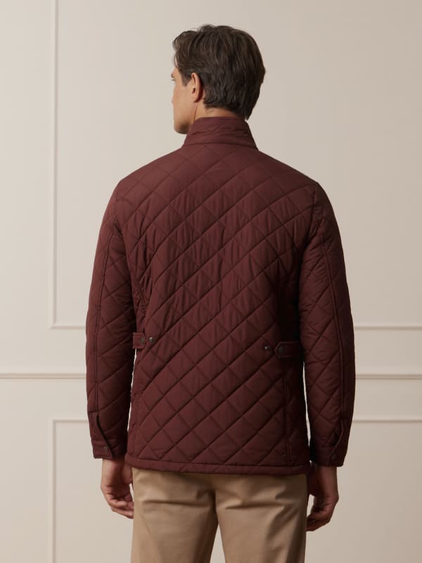 Viininpunainen Windsor-takki M