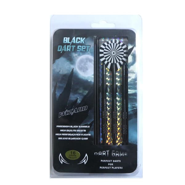 MASTER Wizard Black Brass Darts 3 stycken - mjuk 16g
