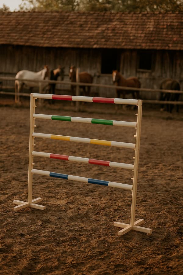 Hopphinder för hobbyhäst 120 cm, rosa balk