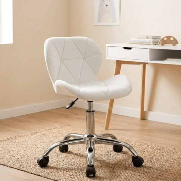 Luca kontorstol, beige velour