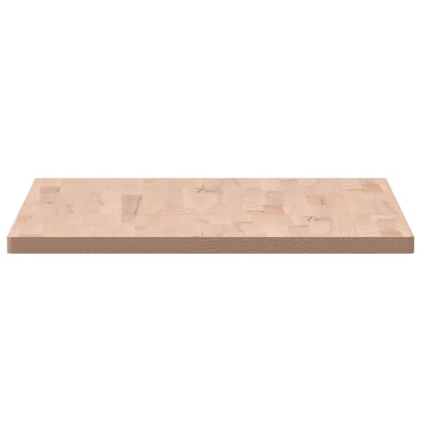 vidaXL bordplade 100x60x2,5 cm rektangulær massiv bøgetræ
