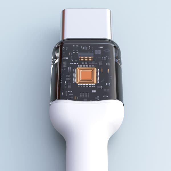 USB-C PD 240W 2m Kabel - Hvid