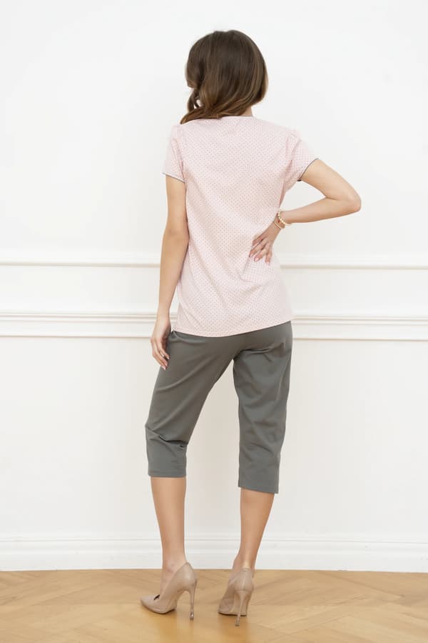 Felicita kortärmad pyjamas, 3/4-byxor S