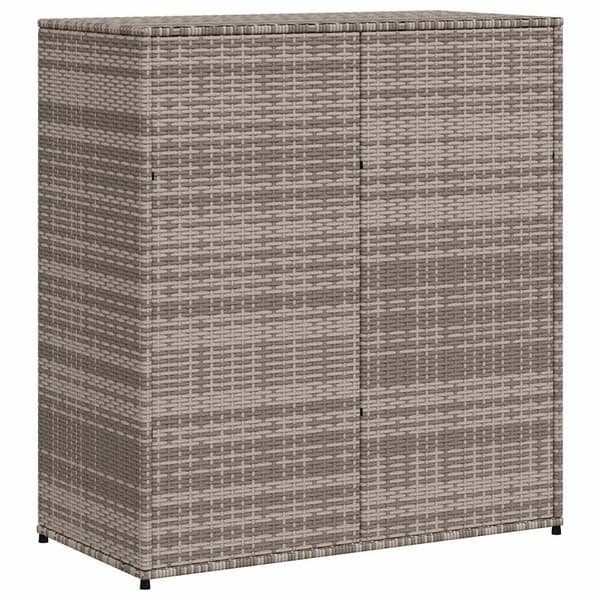 vidaXL Puutarhakaappi, Harmaa, 105x55x113 cm, Polyrottinki