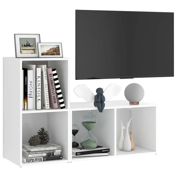 vidaXL TV-skabe, 2 stk., hvide, 72x35x36,5 cm, spånplade