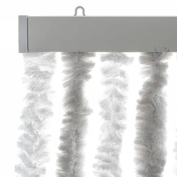 vidaXL Flugnät ljusgrå och vit 100x230 cm chenille