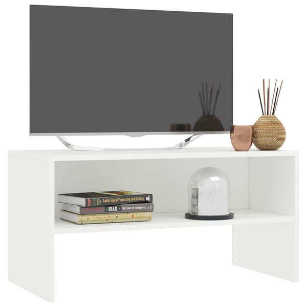 vidaXL TV-skab hvid 80 x 40 x 40 cm spånplade