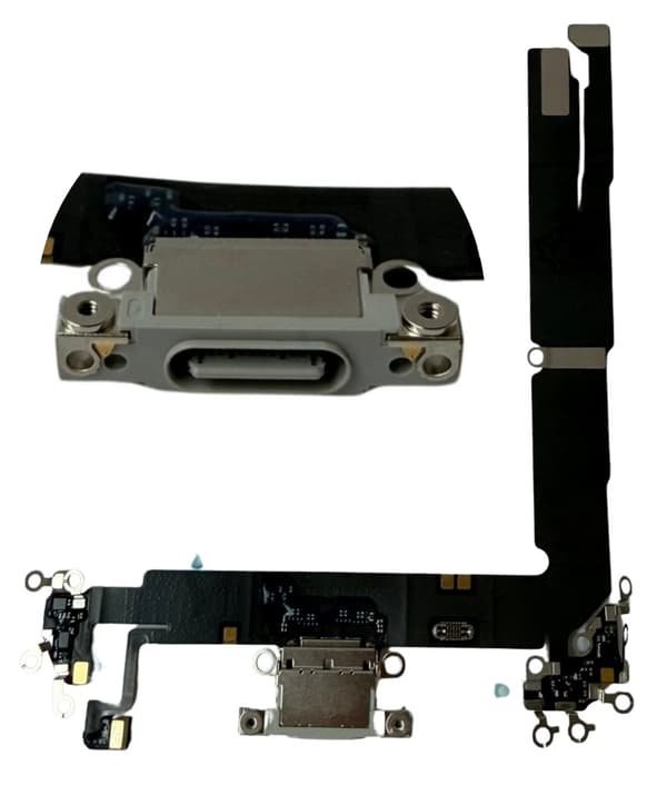 ORG Original USB-laddningskontakt för iPhone 16 Plus (Vit)