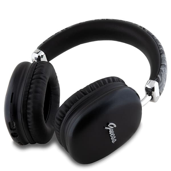 Guess Bluetooth-kuulokkeet GUBHK1GCTCSK Musta/Musta Gcube Metallic Script Logo