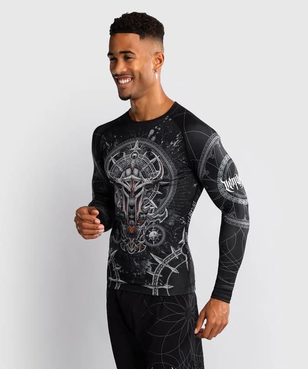 Venum Rashguard Gladiator 5.0 Langærmet Sort/Sølv L