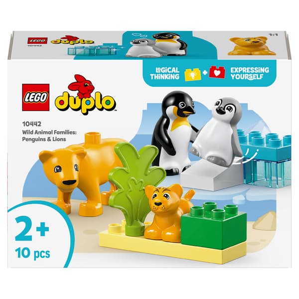 LEGO Duplo 10442 Vilde Dyr Pingviner Løver Læringssæt