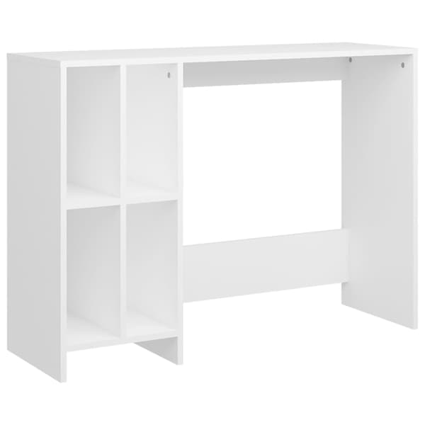 vidaXL Laptopbord vit 102,5x35x75 cm träbaserat material