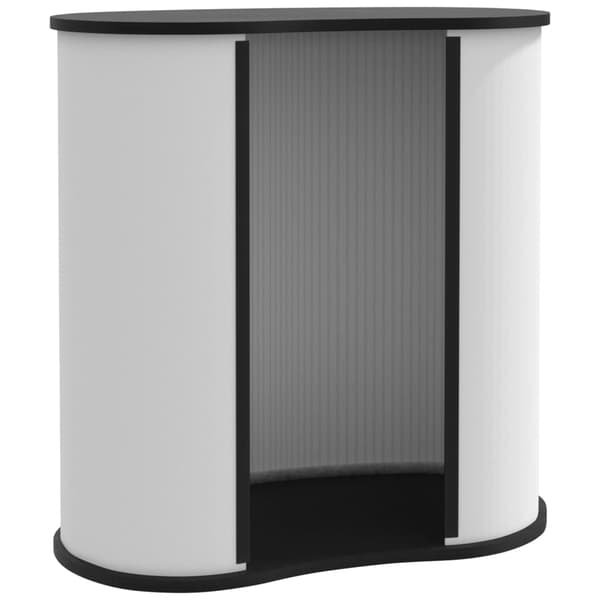 vidaXL foldbar markedsdisk 90x48x93 cm, træbaseret materiale