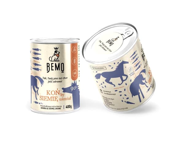 VÅDFODER TIL HUNDE - HEST der får FRØET til at grine Multipak 400g x6