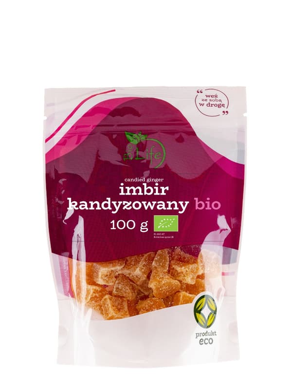 Organisk kanderad ingefära 100g
