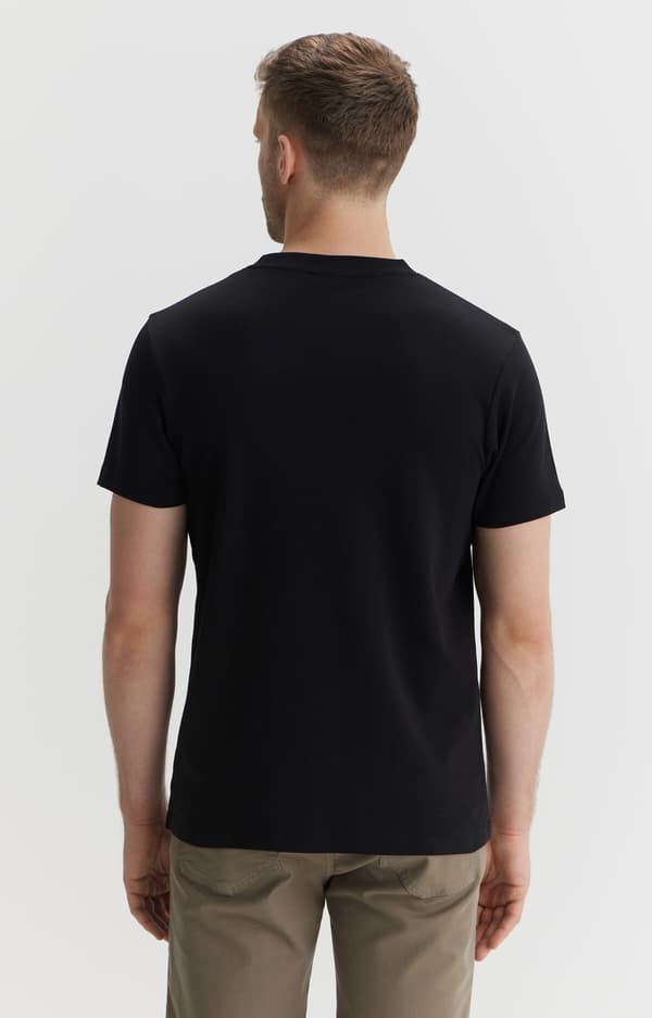 Ensfarvet T-shirt L