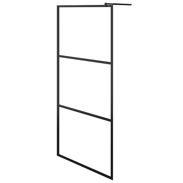 vidaXL Duschvägg, klart ESG-glas, 100 x 195 cm