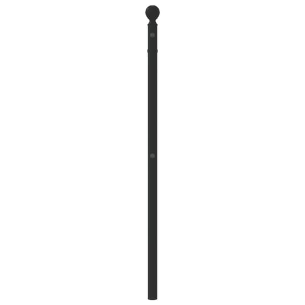 vidaXL metalsengegavl sort 107 cm