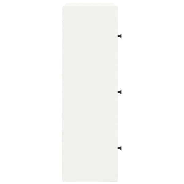 vidaXL Bokhylla, vit, 40x24x77 cm, träbaserat material