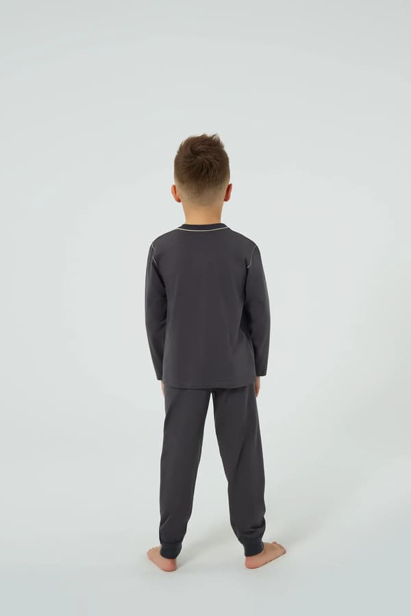 140D pojkpyjamas långärmad, långbyxor 4 år