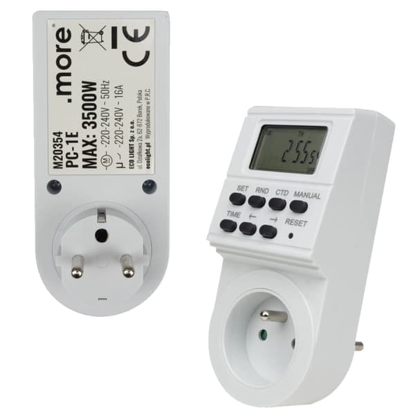 Elektronisk veckotimer Strömbrytare