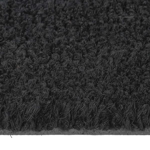 vidaXL dørmåtte, sort, 50x80 cm, kokosfiber, tuftet