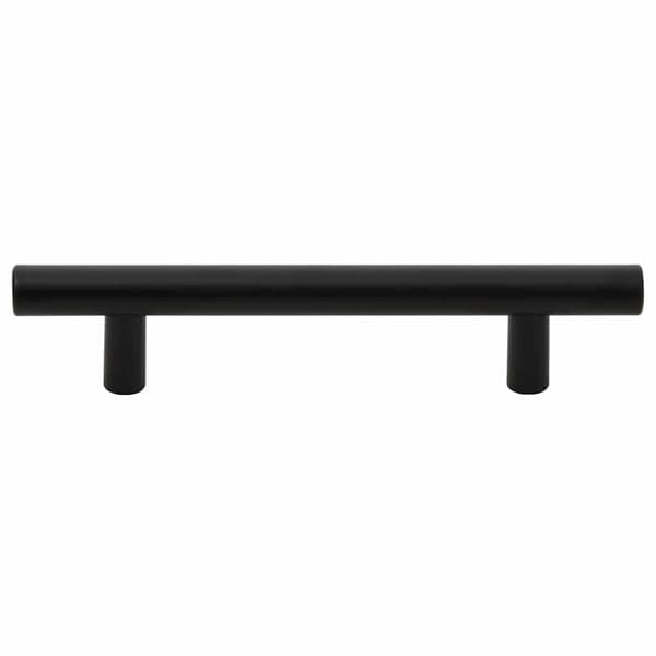 vidaXL skabsgreb 10 stk. sort 96 mm rustfrit stål