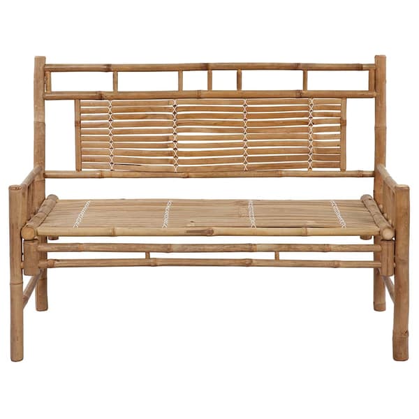 vidaXL Puutarhapenkki tyynyllä 120 cm bambu