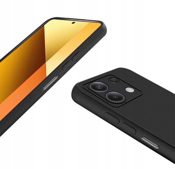 Skal till Xiaomi Redmi Note 13 5G SILIKONBAKSIDA MATTSKAL+ Glas