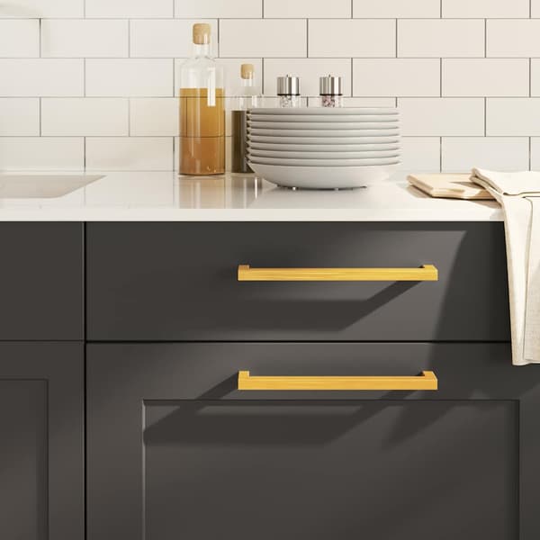 vidaXL skabsgreb, 20 stk., guld, 224 mm, rustfrit stål