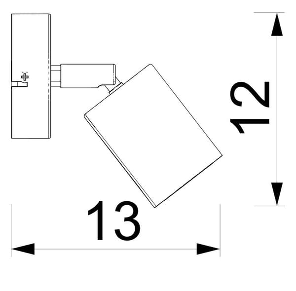 Vägglampa FUN Vit 1xGU10