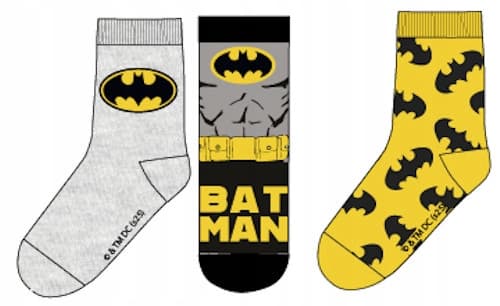 Batman ankelstrømper til drenge 3-pak 27/30