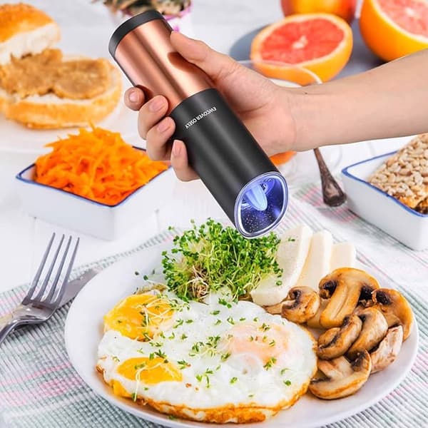 Elektrisk justerbar salt- och pepparkvarn