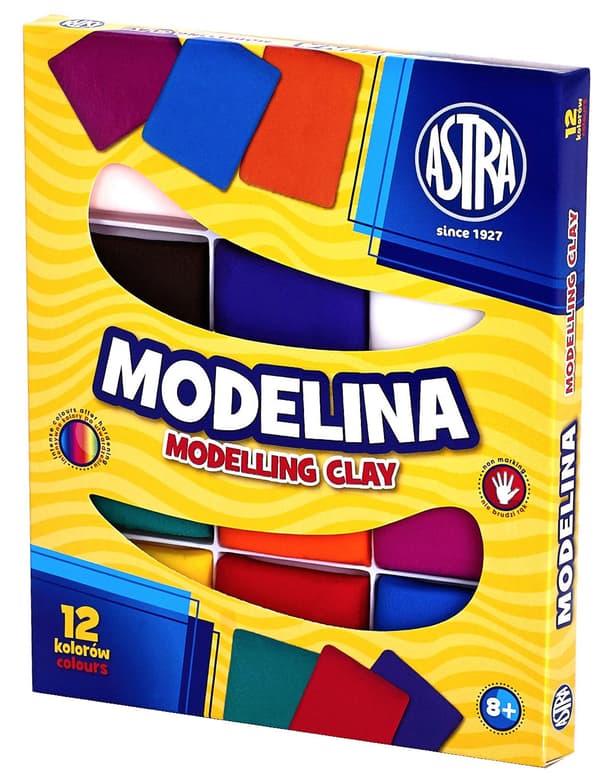 Modelleringsvoks 12 farver /astra/