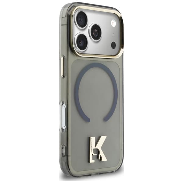 Karl Lagerfeld IML K-hovedlogo MagSafe-etui til iPhone 17 Pro Max, sort